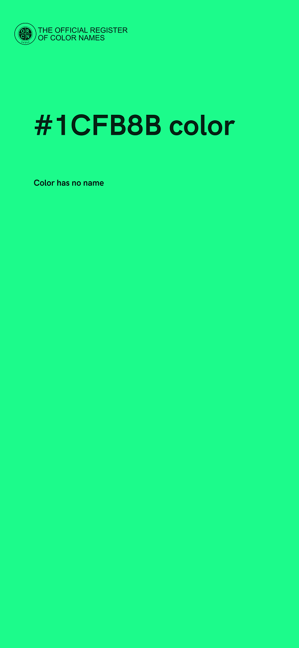 #1CFB8B color image
