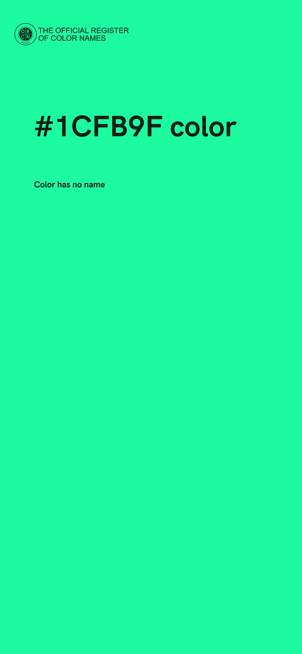 #1CFB9F color image