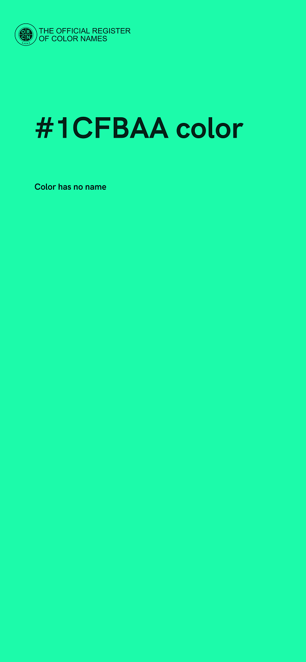 #1CFBAA color image