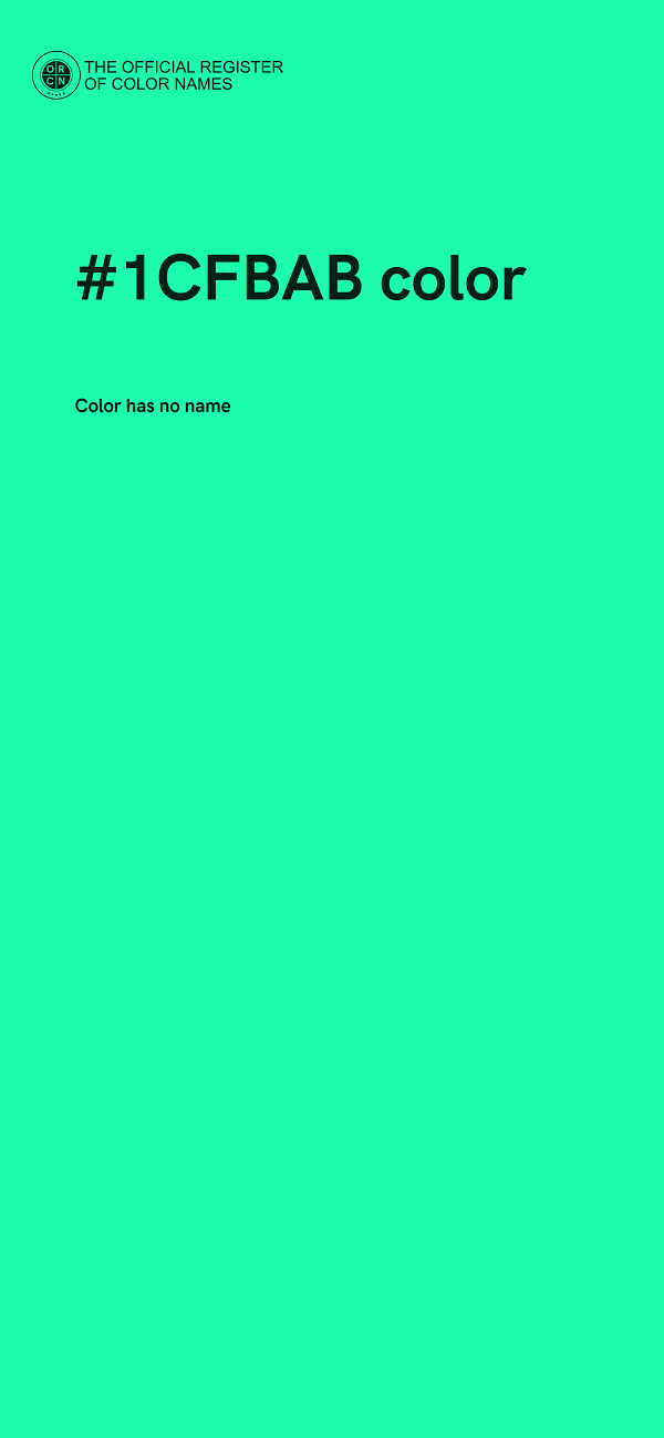 #1CFBAB color image