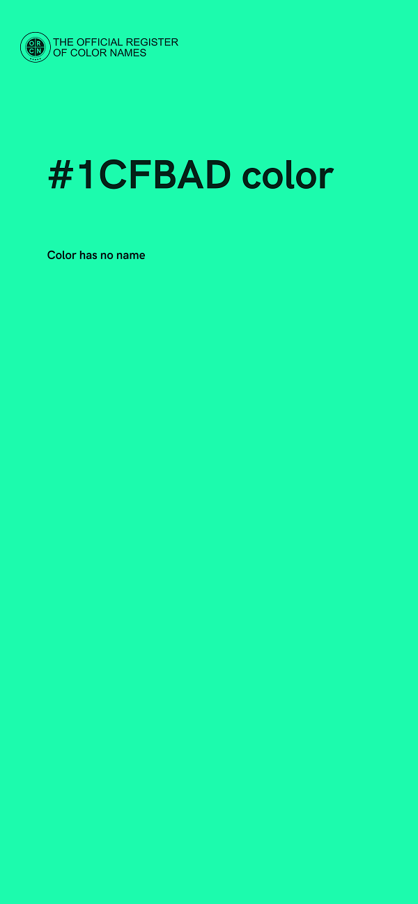 #1CFBAD color image