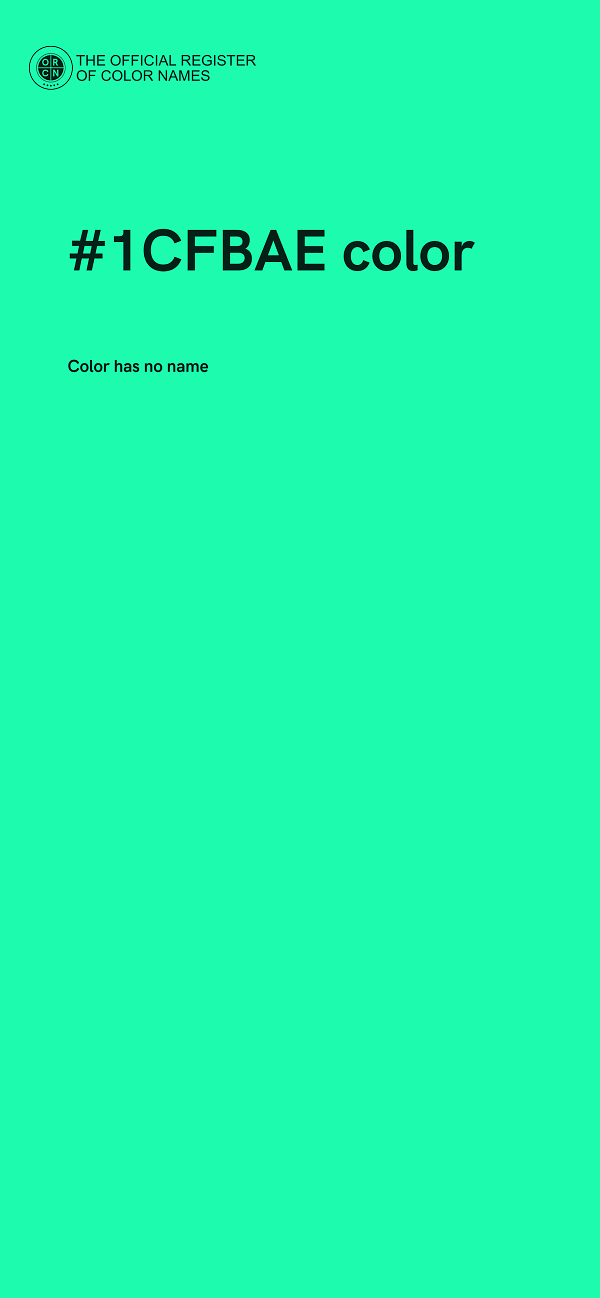 #1CFBAE color image