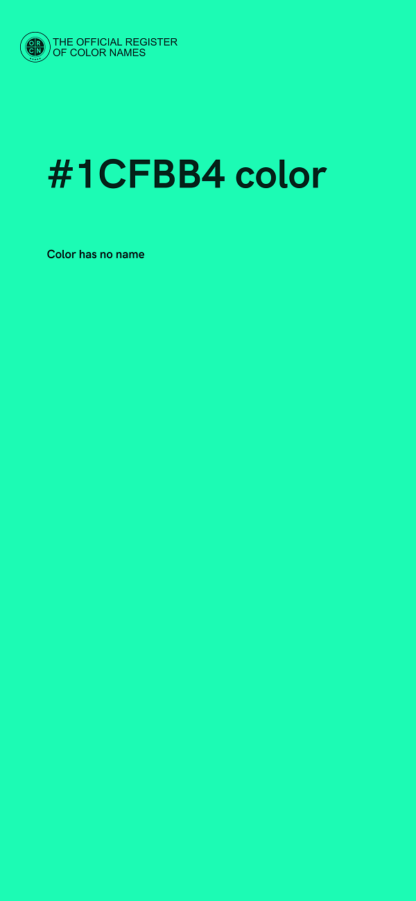 #1CFBB4 color image