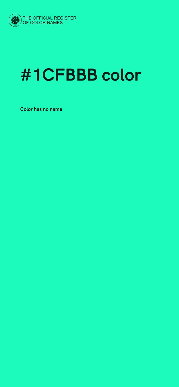 #1CFBBB color image