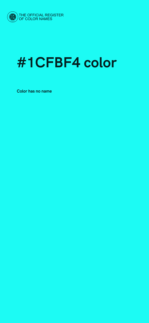 #1CFBF4 color image
