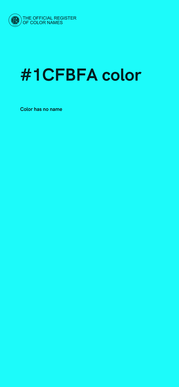 #1CFBFA color image