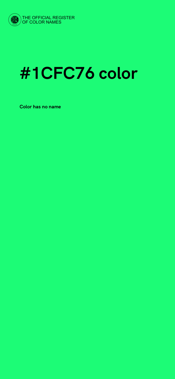 #1CFC76 color image