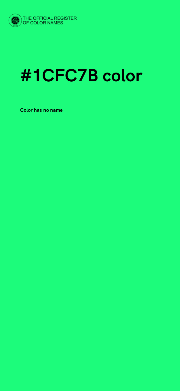#1CFC7B color image