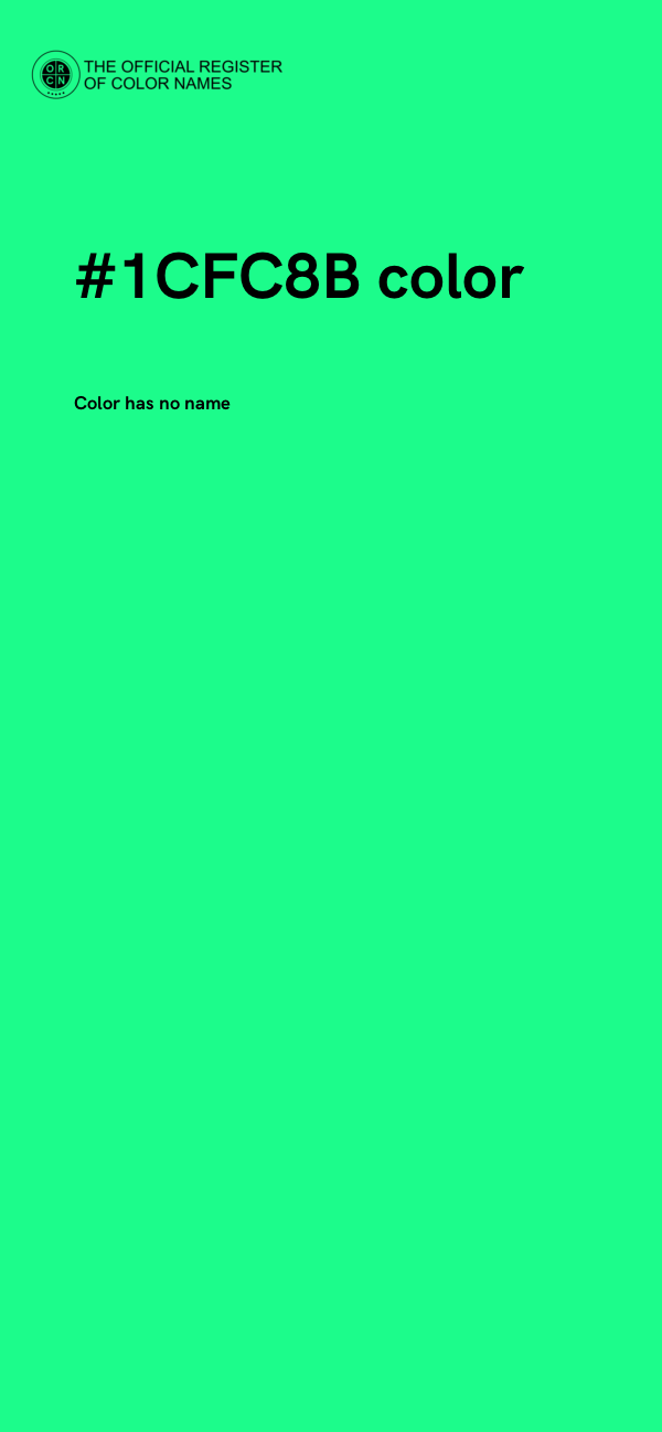 #1CFC8B color image