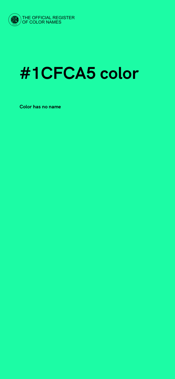 #1CFCA5 color image