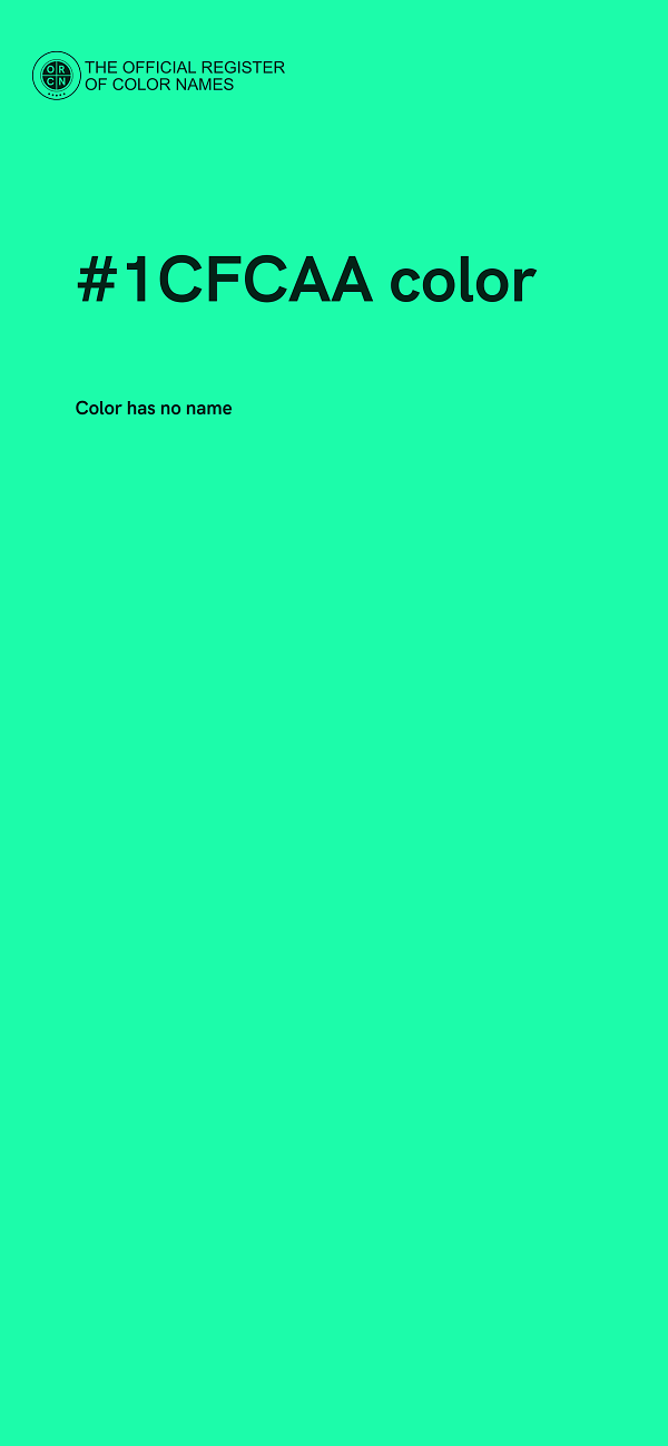 #1CFCAA color image