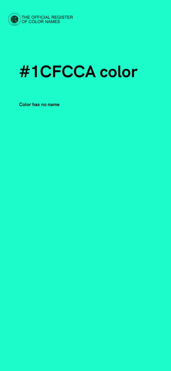 #1CFCCA color image