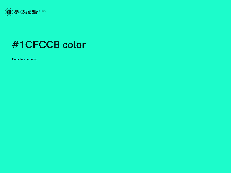 #1CFCCB color image