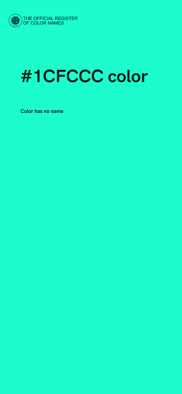 #1CFCCC color image