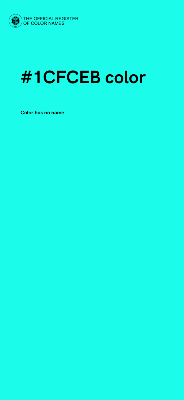 #1CFCEB color image