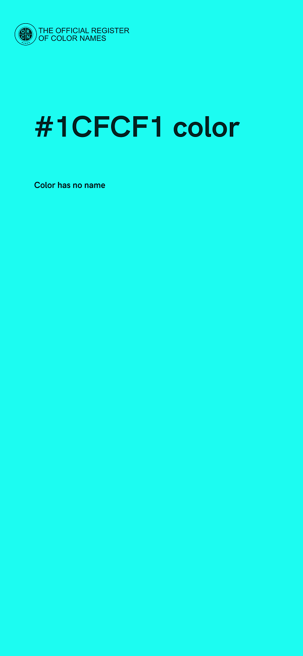 #1CFCF1 color image