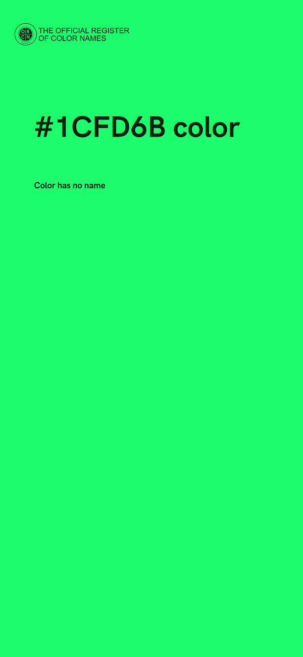 #1CFD6B color image