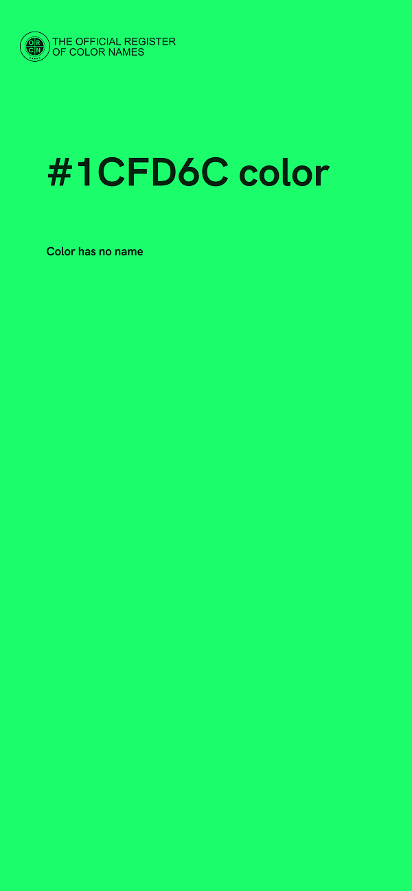 #1CFD6C color image