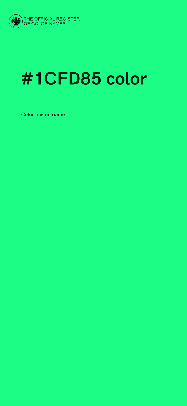 #1CFD85 color image
