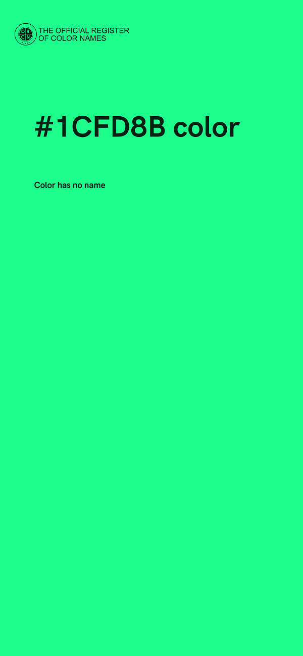 #1CFD8B color image