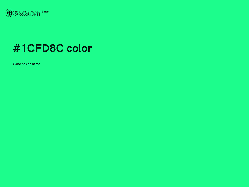 #1CFD8C color image