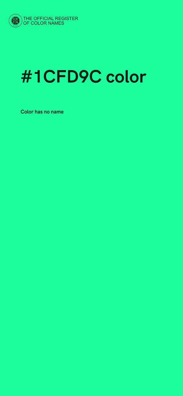 #1CFD9C color image