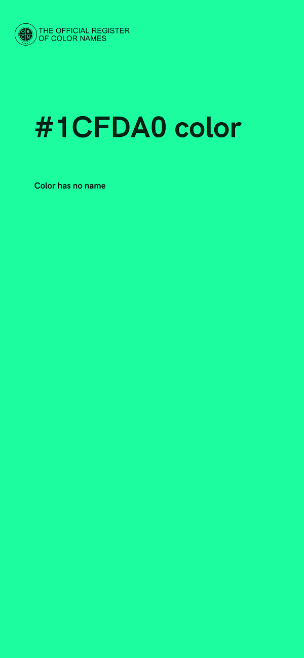 #1CFDA0 color image