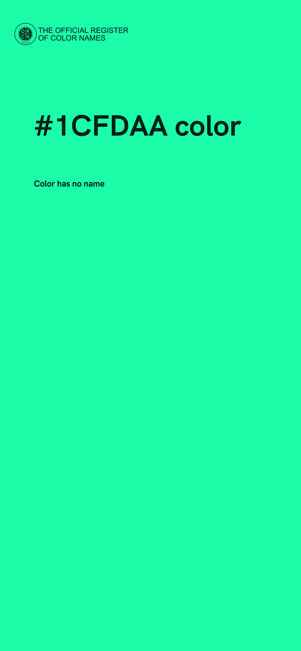 #1CFDAA color image