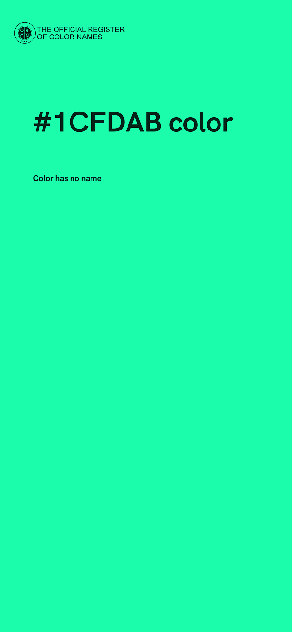 #1CFDAB color image