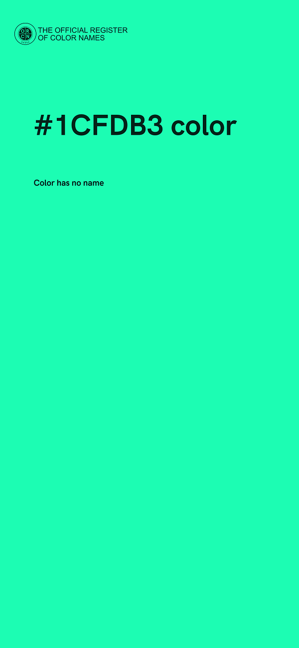 #1CFDB3 color image