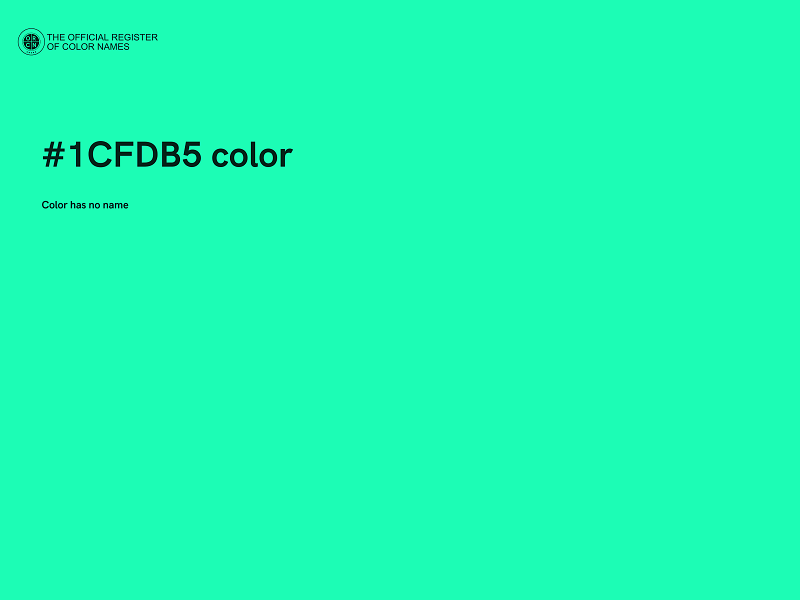 #1CFDB5 color image