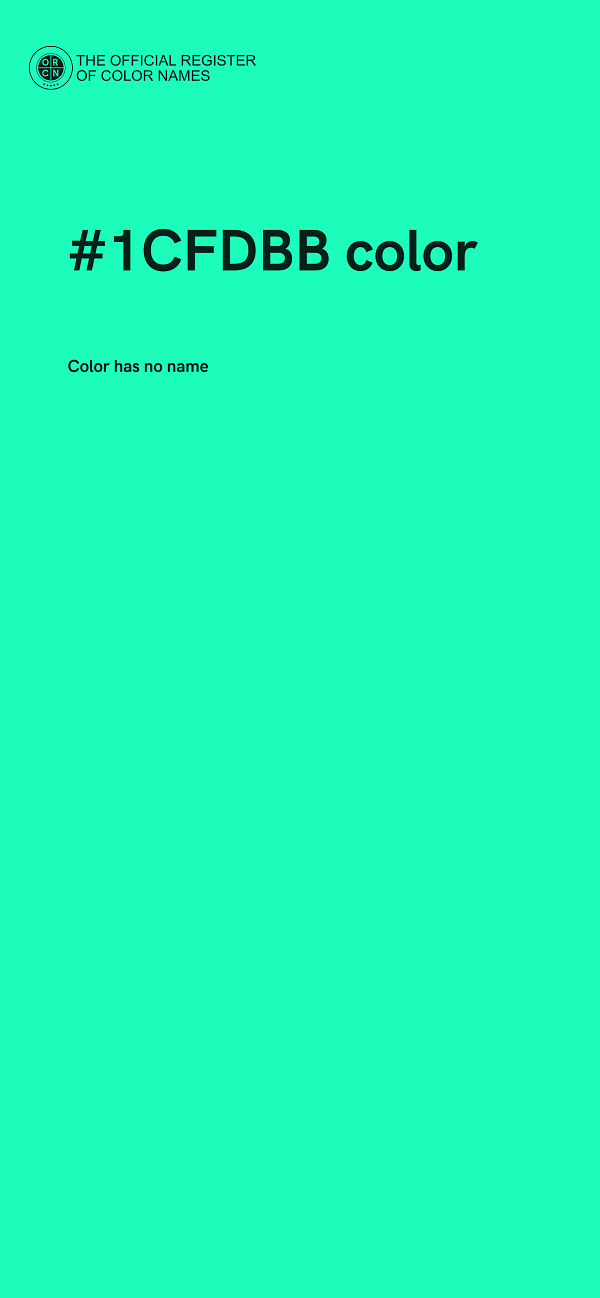 #1CFDBB color image