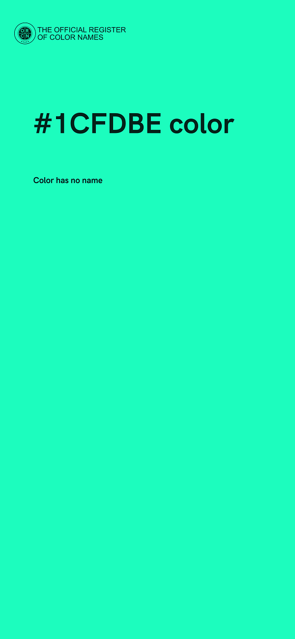 #1CFDBE color image