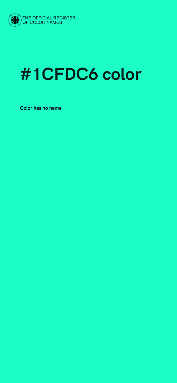 #1CFDC6 color image