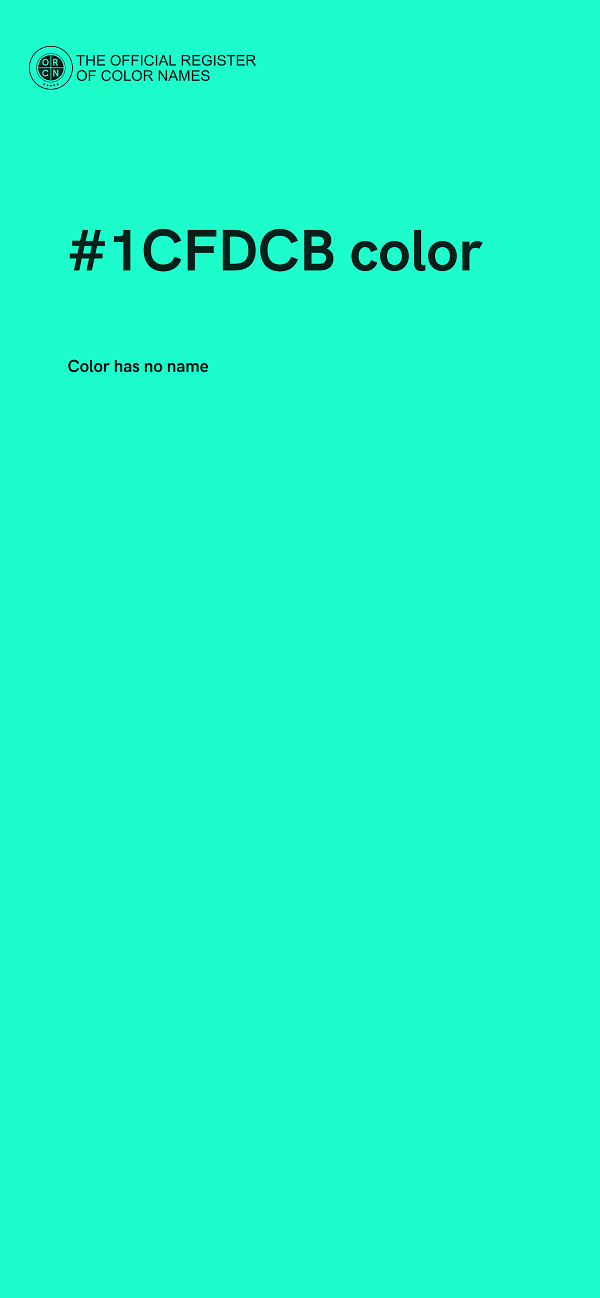 #1CFDCB color image