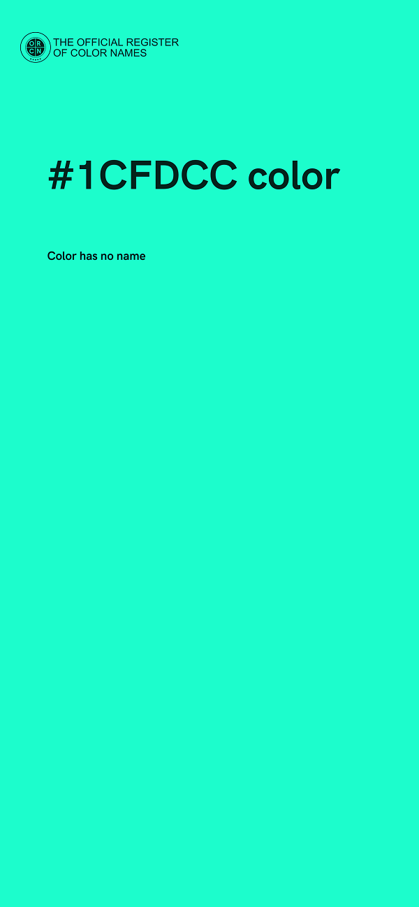 #1CFDCC color image