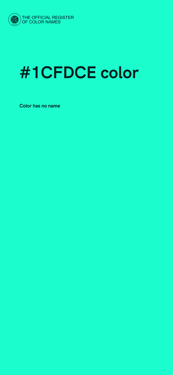 #1CFDCE color image