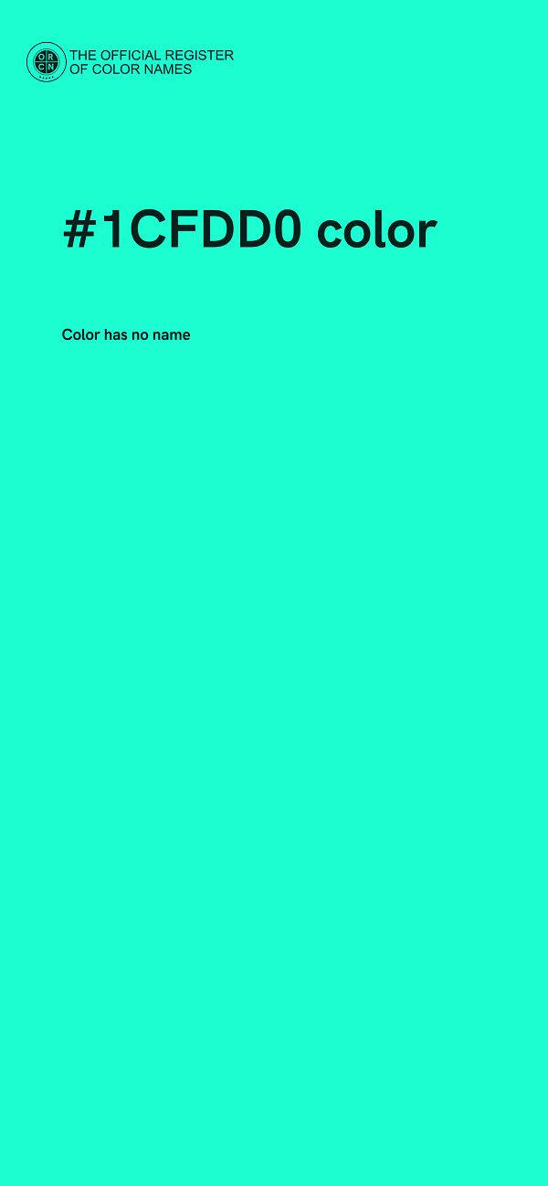 #1CFDD0 color image