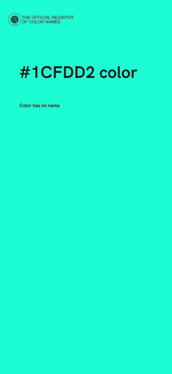 #1CFDD2 color image