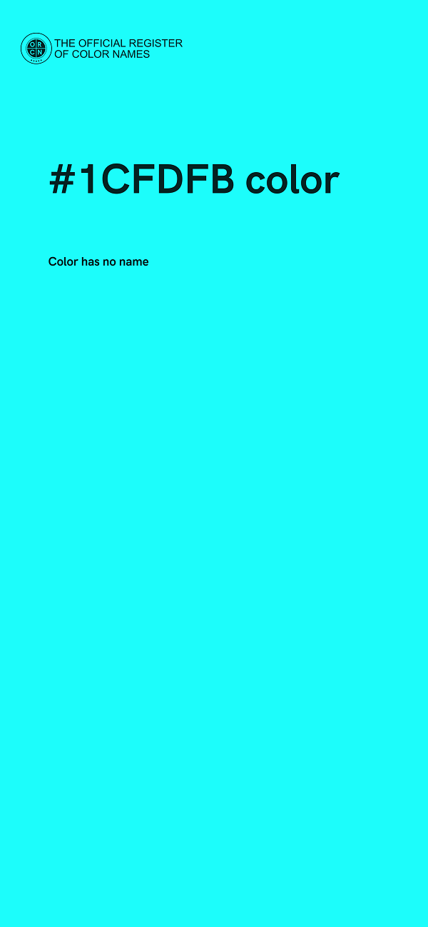 #1CFDFB color image