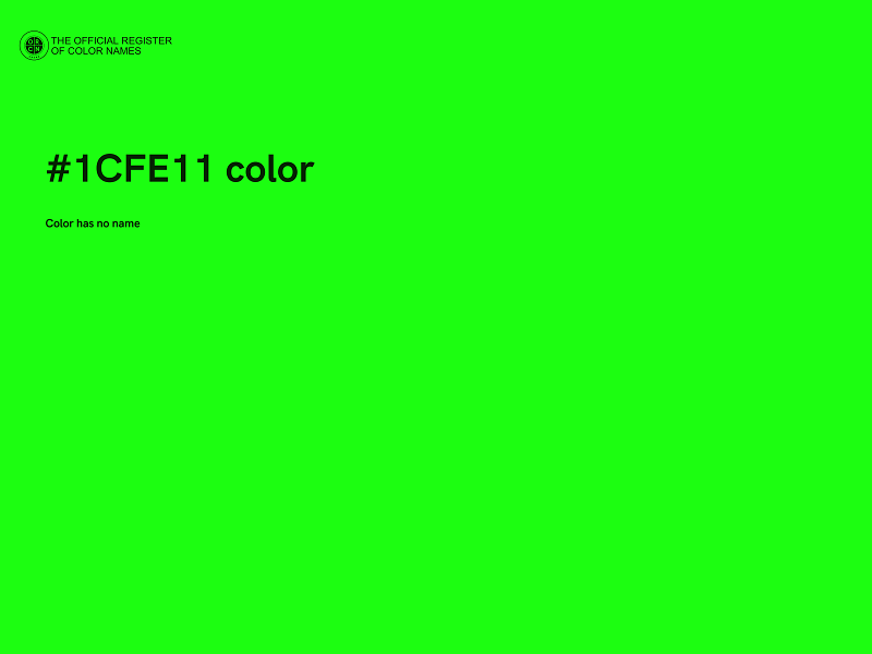 #1CFE11 color image