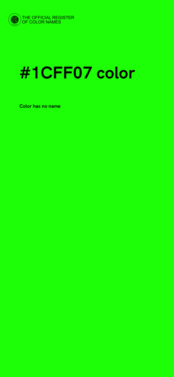 #1CFF07 color image