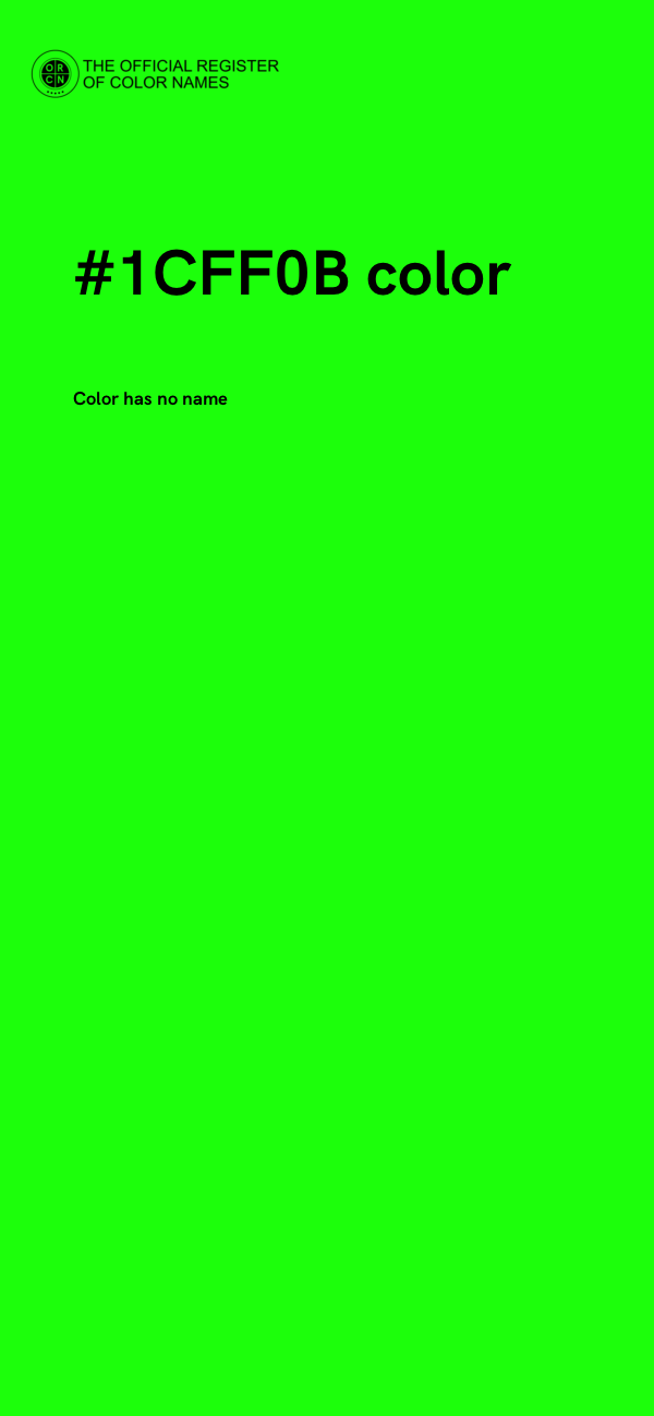 #1CFF0B color image