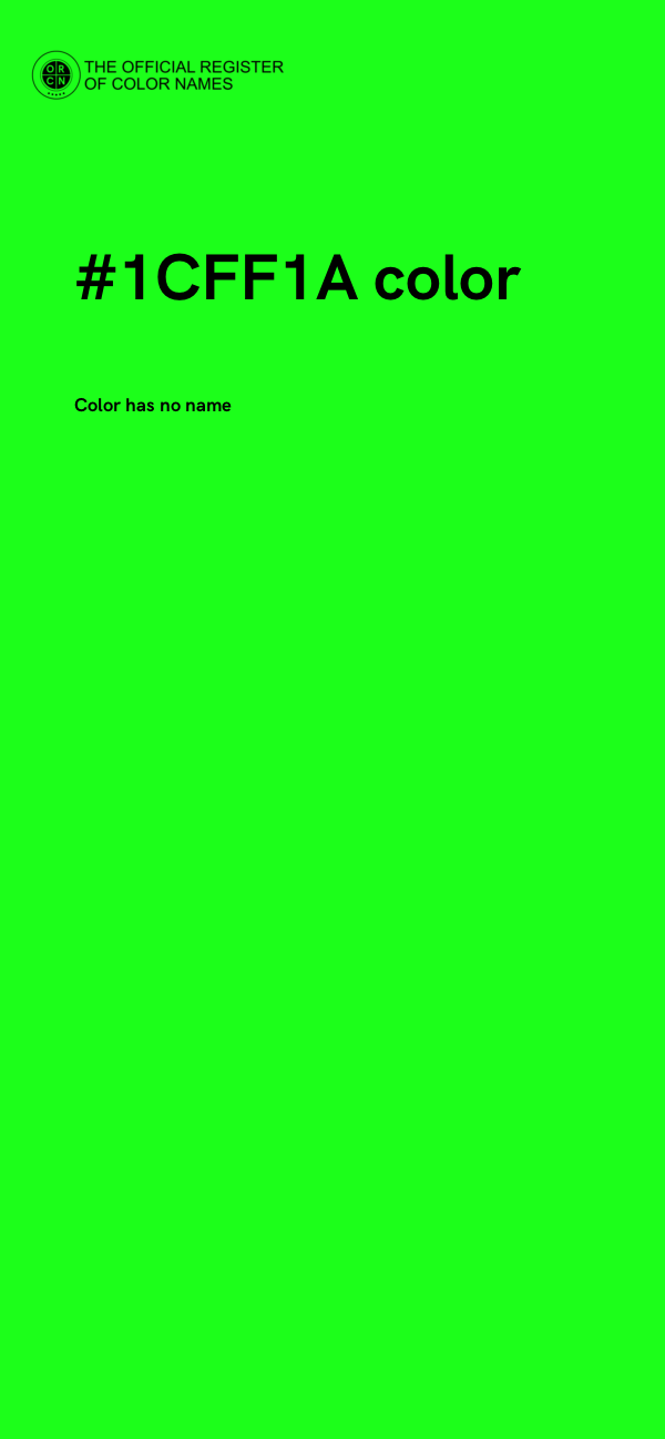 #1CFF1A color image