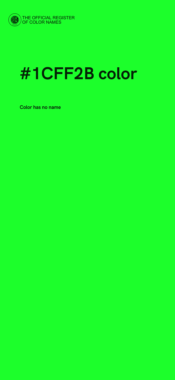 #1CFF2B color image