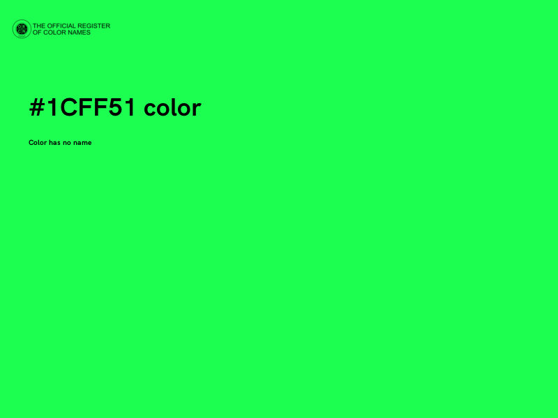 #1CFF51 color image