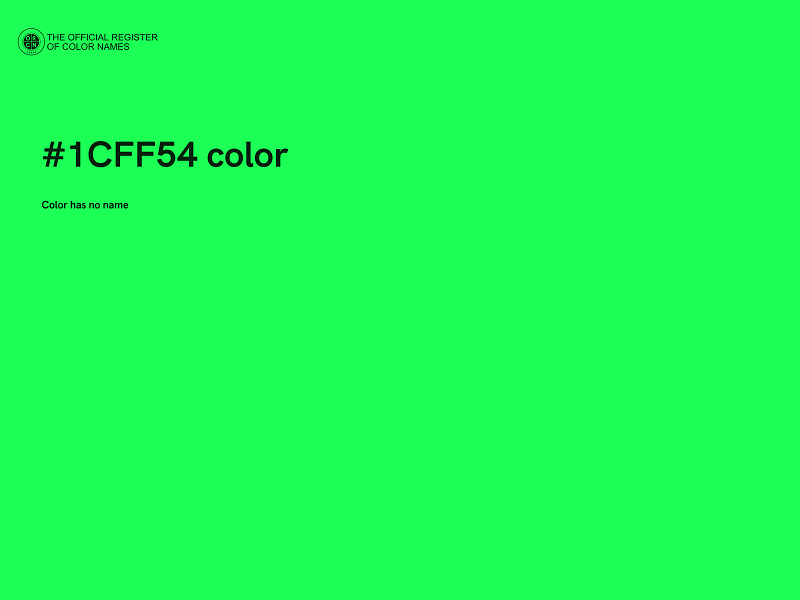 #1CFF54 color image