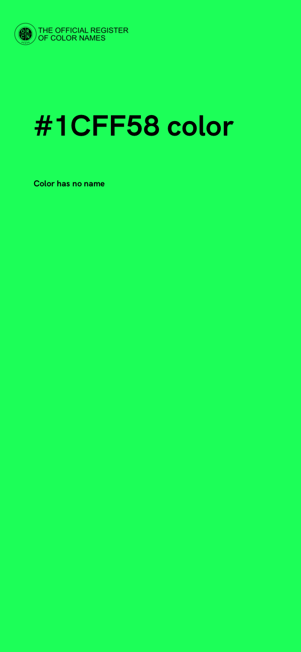 #1CFF58 color image