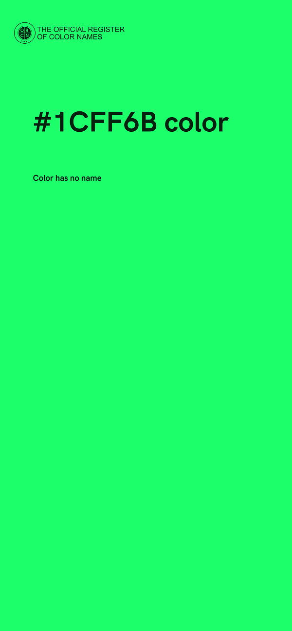 #1CFF6B color image