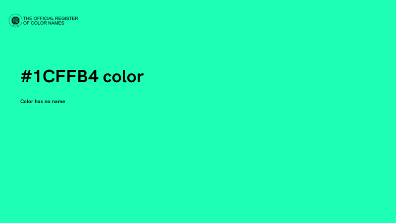 #1CFFB4 color image